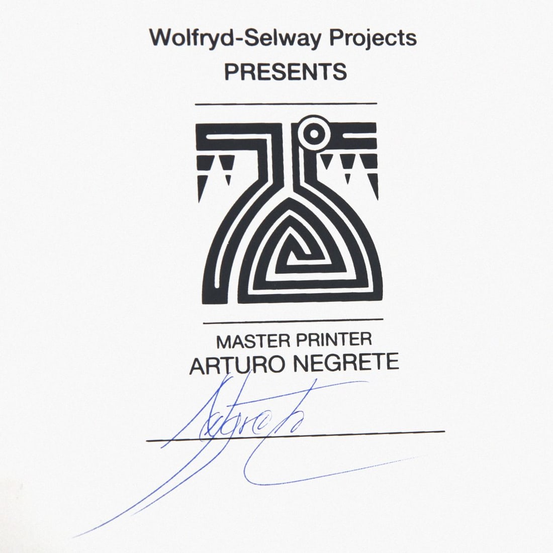 Wolfryd-Selway Projects- Silkscreen - 2