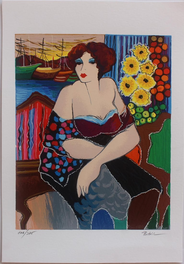 Patricia Govezensky- Original Serigraph on Paper "Mary": Artist: Patricia Govezensky. Medium: Original Serigraph on Paper. Title: Mary. Size: 10" x 7.5". Signature: Hand Signed by the Artist. Certificate of Authenticity: From the publisher. Reference#: 2087