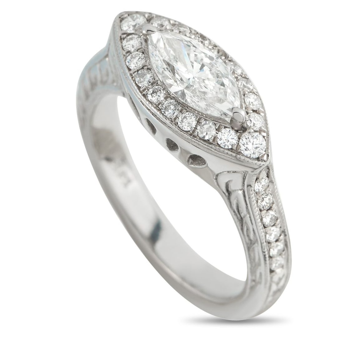 14K WHITE GOLD 1.05CT DIAMOND RING (1 of 4)