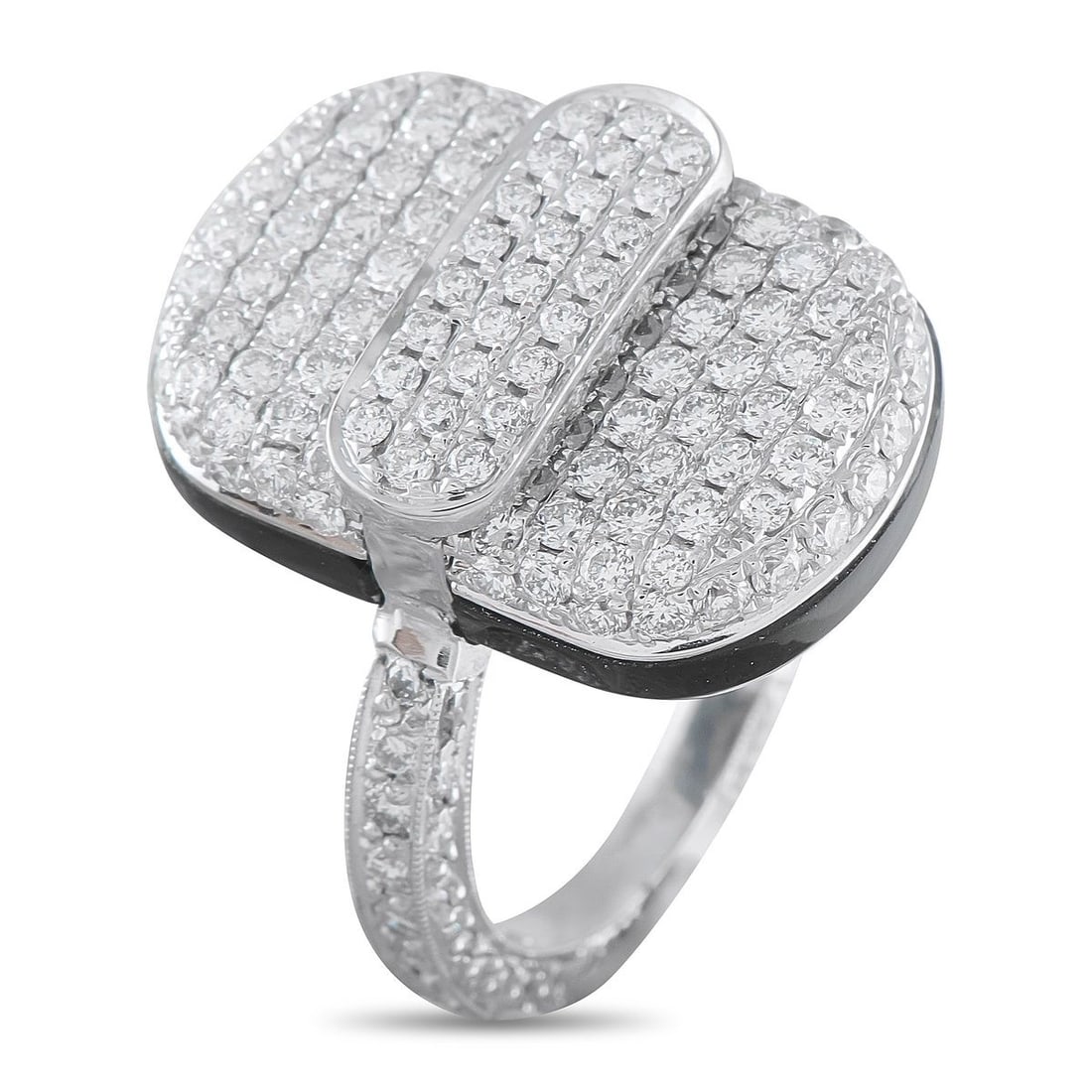 PLATINUM 1.30CT DIAMOND RING - 2