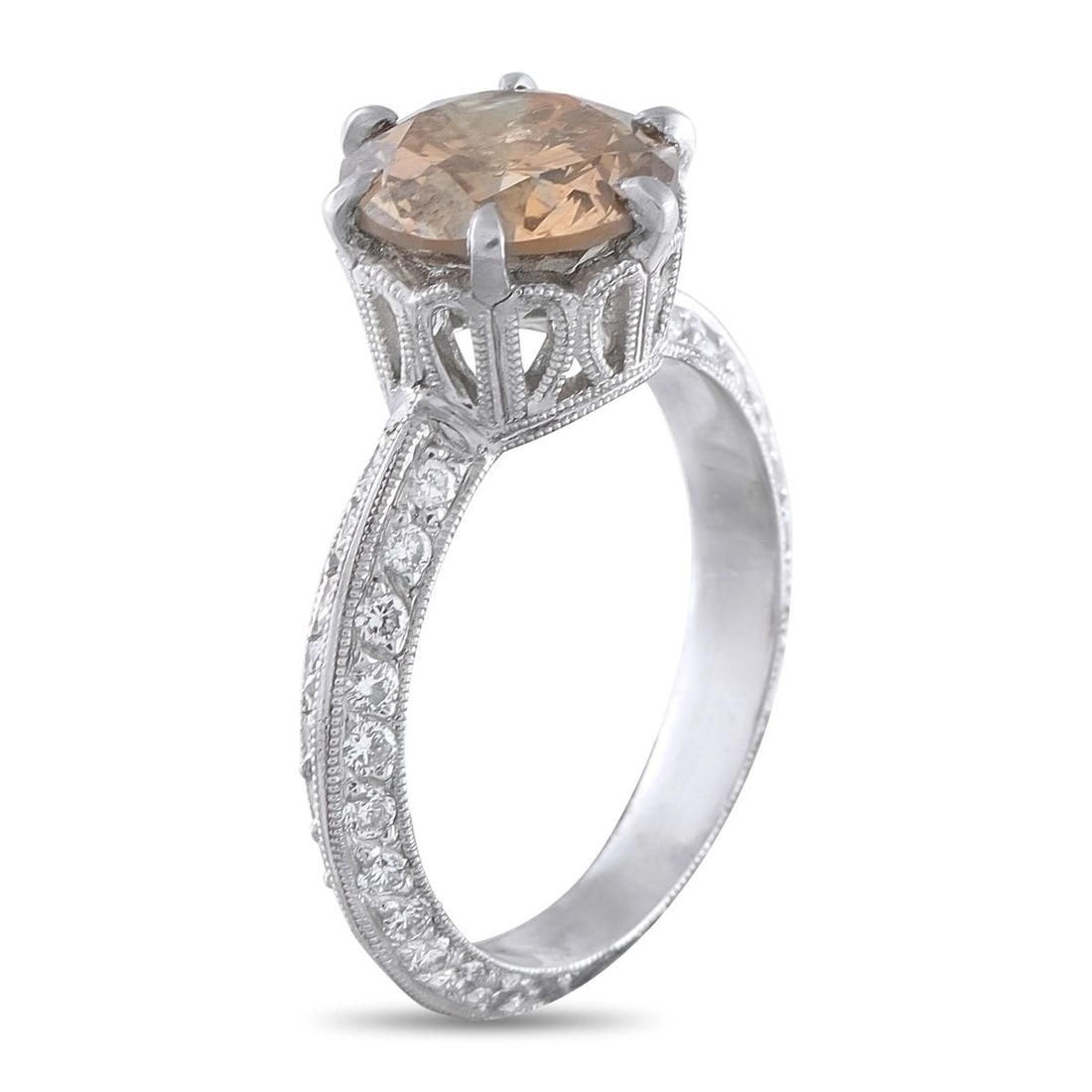 PLATINUM 3.60CT DIAMOND RING - 2