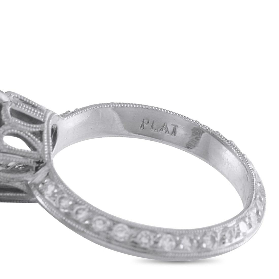 PLATINUM 3.60CT DIAMOND RING - 4