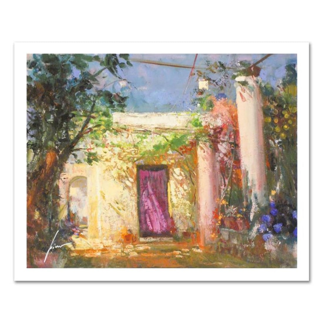 Pino (1939-2010), "In The Shadows" Limited Edition on Canvas, Numbered and Hand Signed with: In The Shadows is a limited edition giclee on canvas by Pino (1939-2010), numbered and hand signed by the artist. Includes Certificate of Authenticity. Measures approx. 20" x 16" (image). Reference#: 