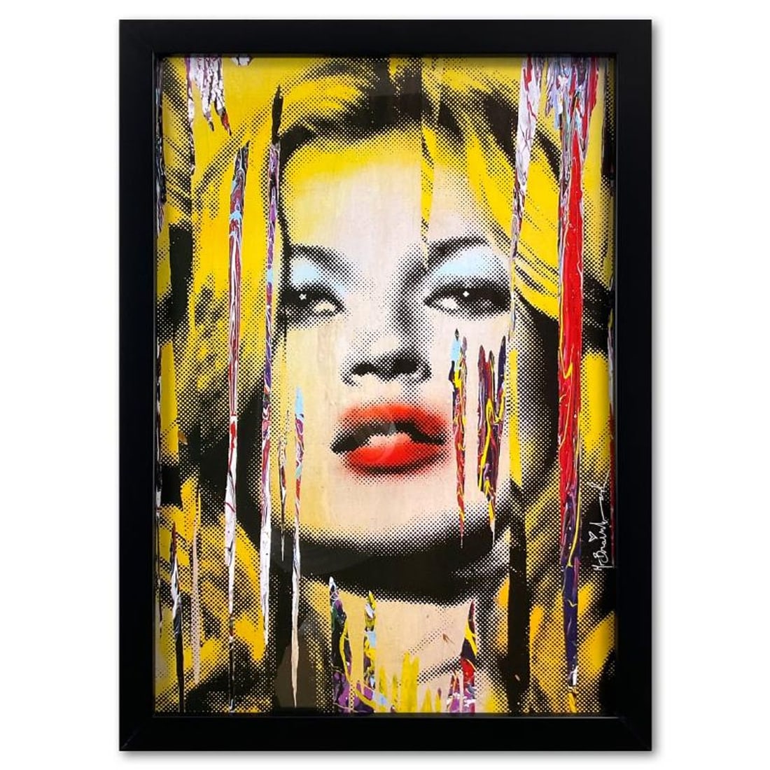 Mr. Brainwash, Custom Framed Plate Signed Offset Lithograph. (1 of 2)