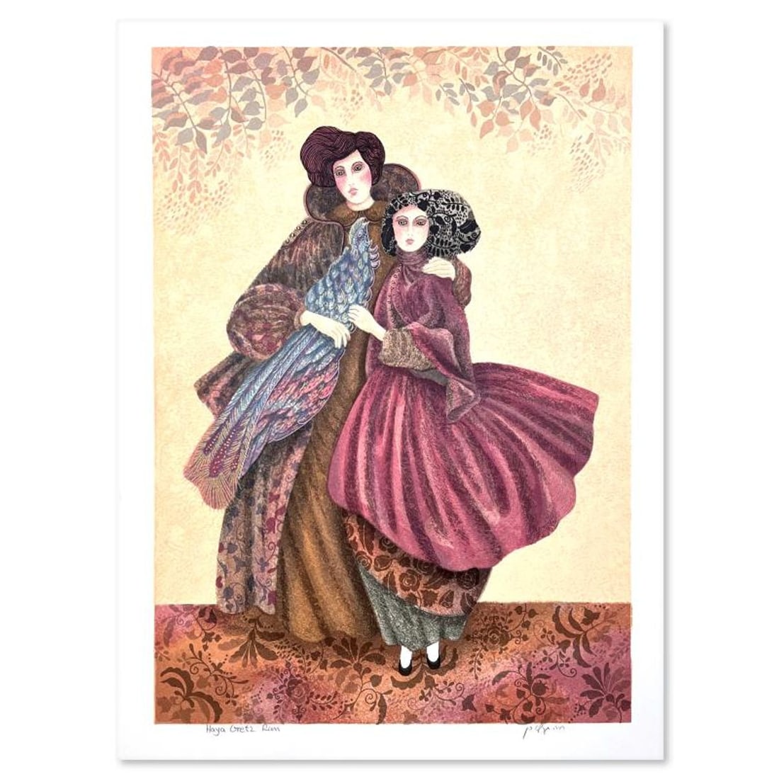 Haya Ran, "Masked Ball" Hand Signed, Numbered Limited Edition with Letter of Authenticity.: Masked Ball is a limited edition on paper by Haya Ran. The piece comes hand signed by the artist, numbered, and with a letter of authenticity. Measures approximately 24.5" x 19". Reference#: 93293.