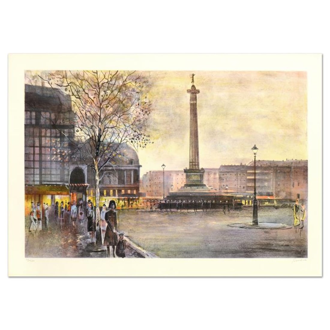 Antonio Rivera, "Bastine" Limited Edition Lithograph, Numbered and Hand Signed.: Bastine is a limited edition lithograph on paper by Antonio Rivera, numbered and hand signed by the artist! Measures approx. 29" x 21" (border). 26.5" x 17.5" (image). Reference#: 93326.