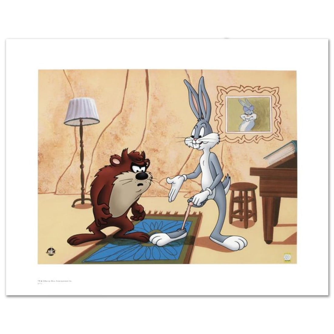 Look No Meat Limited Edition Giclee from Warner Bros., Numbered with Hologram Seal and Certificate: Look No Meat is a limited edition giclee on paper from Warner Bros., numbered with hologram seal of Authenticity. Also, includes Certificate of Authenticity! Measures approx. 20" x 16" (with border), 