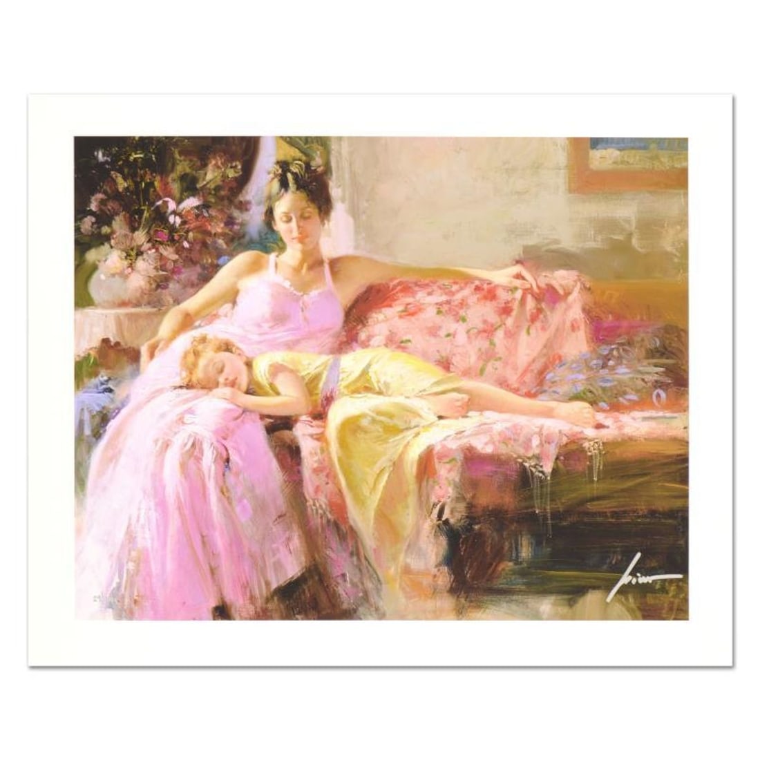 Pino (1939-2010) "A Place In My Heart" Limited Edition Giclee. Numbered and Hand Signed; Certificate: A Place In My Heart is a limited edition giclee on paper by Pino (1939-2010). The piece comes numbered and is hand signed by the artist. Includes Certificate of Authenticity. Measures approximately 15