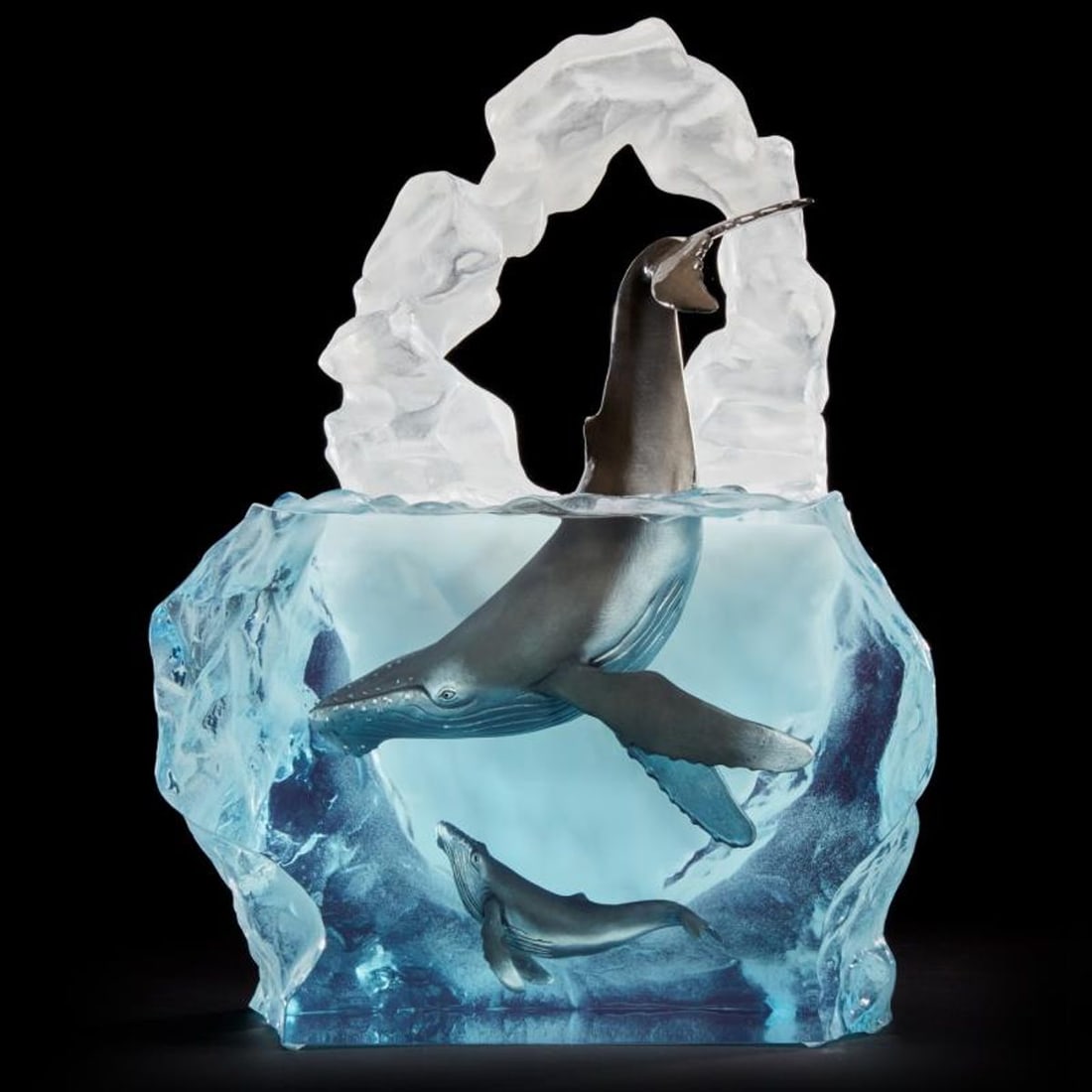 Kitty Cantrell, "Kindred Souls" Limited Edition Mixed Media Lucite Sculpture with COA.: Kindred Souls is a limited edition mixed media lucite sculpture by Kitty Cantrell. Engraved with the artists signature and number, this piece comes with a certificate of authenticity. Measures approxi