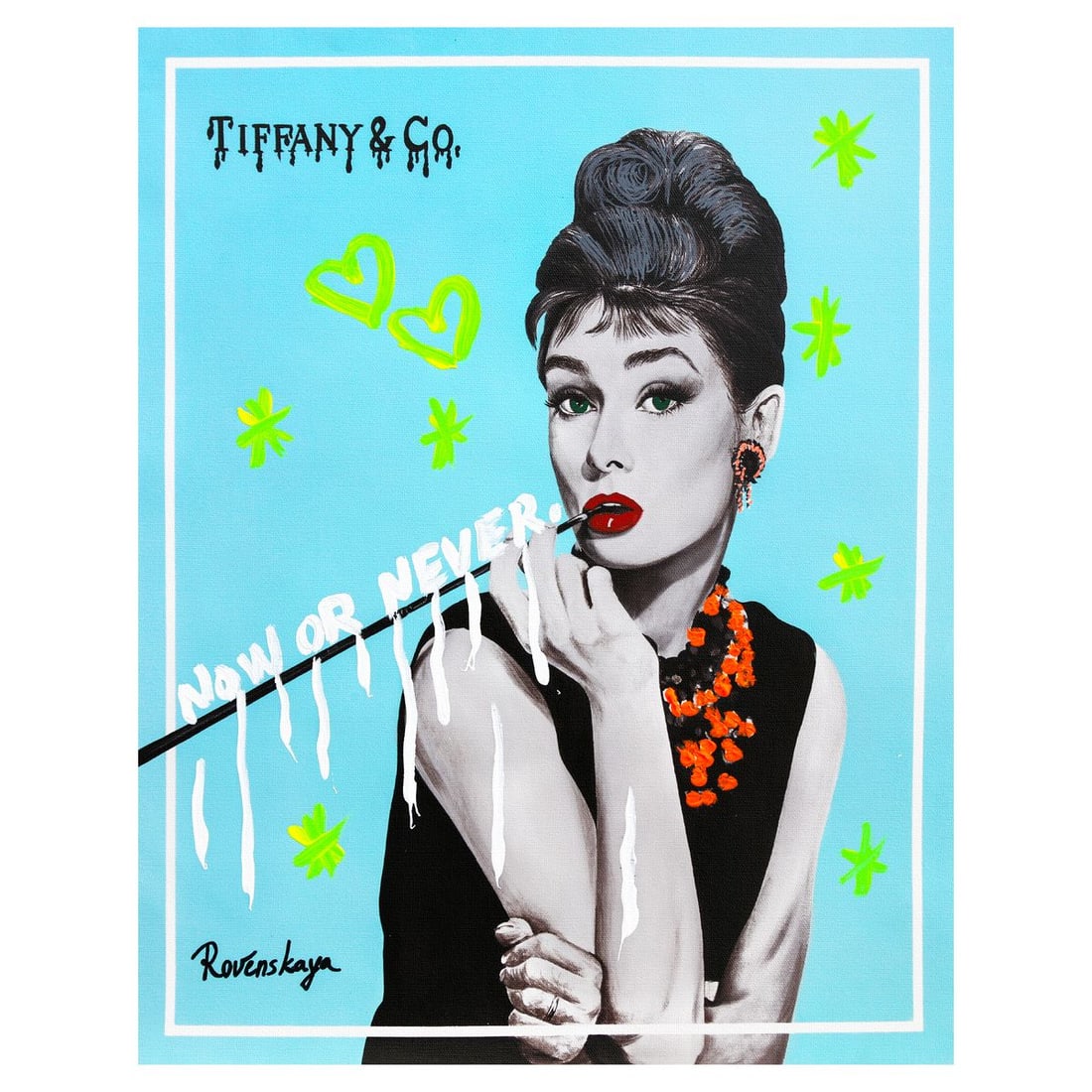Nastya Rovenskaya- Mixed Media on Canvas "Audrey" (1 of 2)