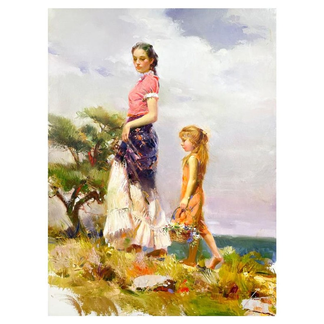 Pino (1939-2010), "Rural Retreat" Limited Edition on Canvas, Numbered and Hand Signed with: Rural Retreat is a limited edition giclee on canvas by Pino (1939-2010), numbered and hand signed by the artist. Includes Certificate of Authenticity. Measures approx. 40" x 30" (image). Reference#: 9