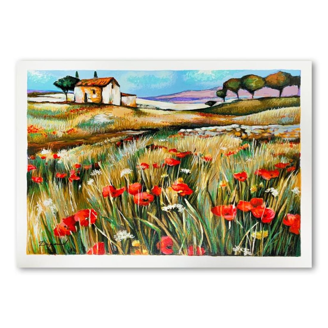 Yuri Dupond, "The Road Home" Hand Signed Limited Edition Serigraph on Paper with Letter of: The Road Home is a limited edition serigraph on paper by Yuri Dupond. It is numbered and hand signed and includes a letter of authenticity. Measures approximately 16" x 12" (image). Reference#: 90330.