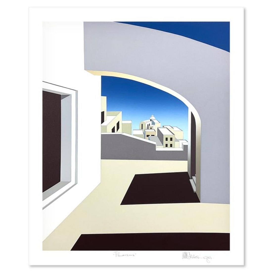 William Schlesinger (1915-2011), "Panorama" Limited Edition Serigraph, Numbered and Hand Signed with (1 of 2)