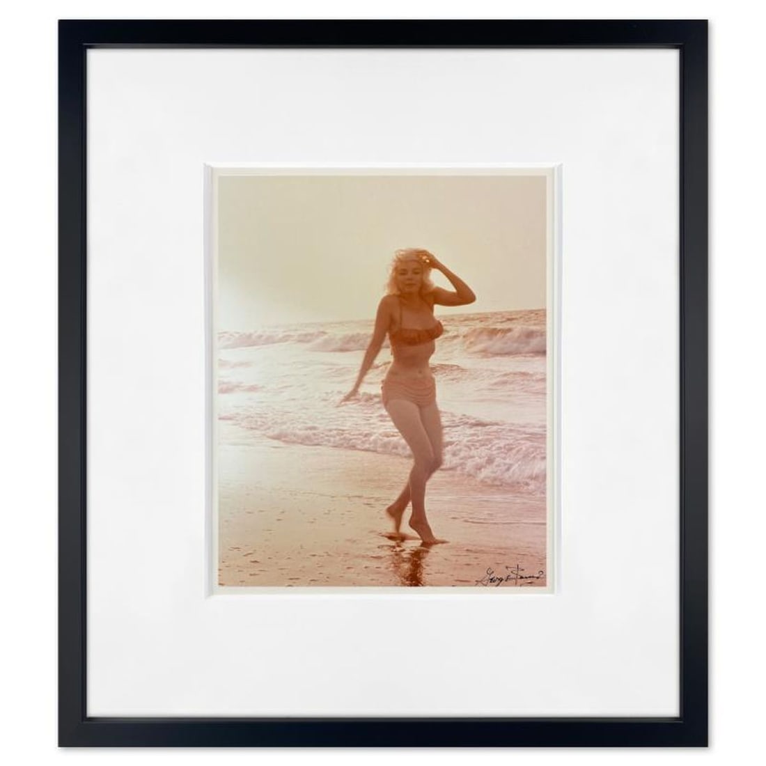 George Barris (1922-2016), "Marilyn Monroe: The Last Shoot" Framed Photograph Printed from the: Marilyn Monroe: The Last Shoot is a photograph printed from the original negative taken by George Barris (1922-2016). This photo is part of a series entitled "The Last Photos" which were taken in 1962