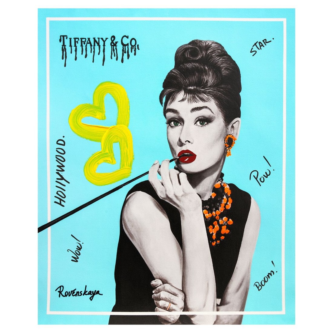 Nastya Rovenskaya- Mixed Media on Canvas "Audrey" (1 of 2)