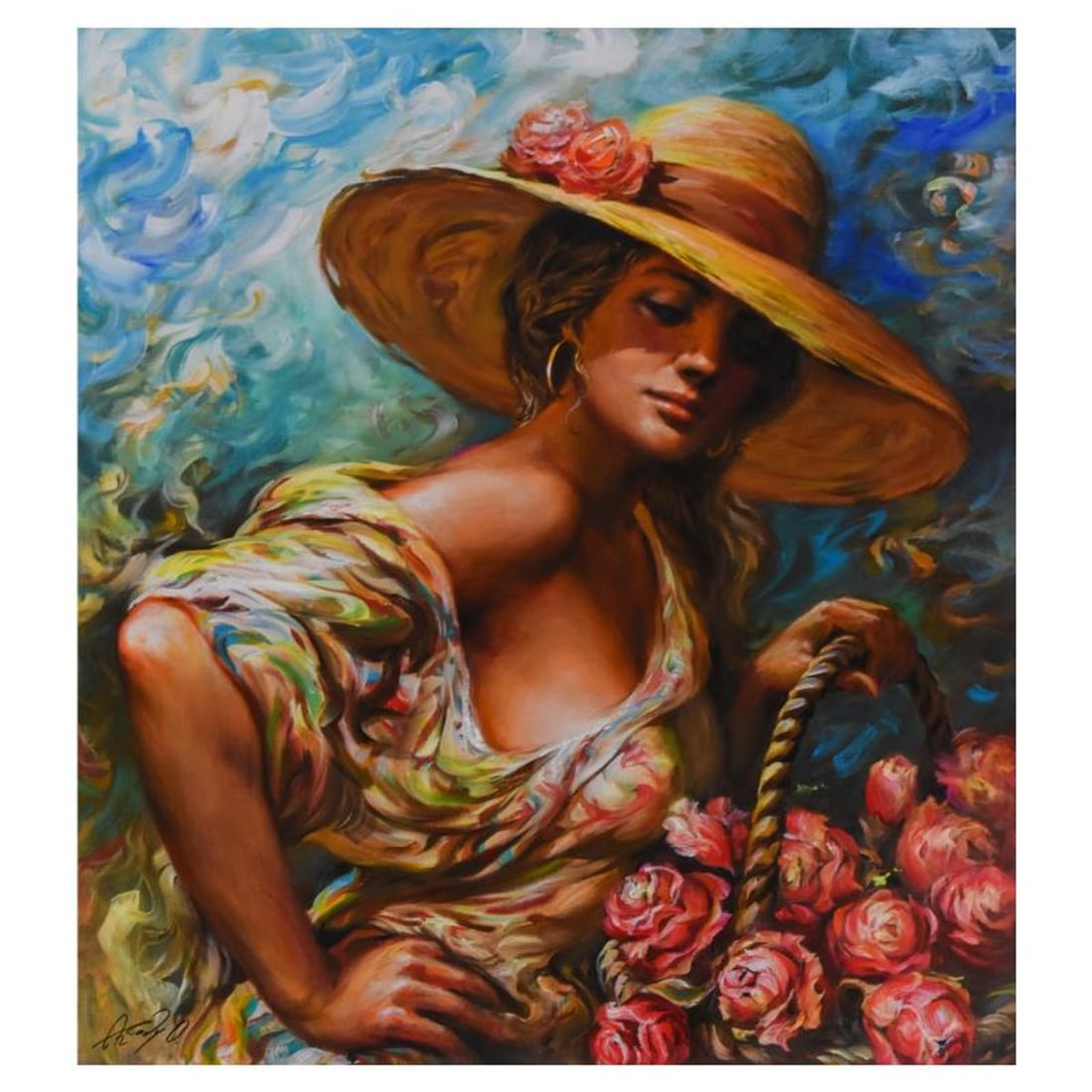 Arkady Ostritsky, Limited Edition Serigraph on Canvas, Numbered Inverso and Hand Signed with Letter: This is a limited edition serigraph on canvas, numbered inverso and hand signed by Arkady Ostritsky. Includes Letter of Authenticity. Measures approx. 25" x 28" (image). Reference#: 92402.
