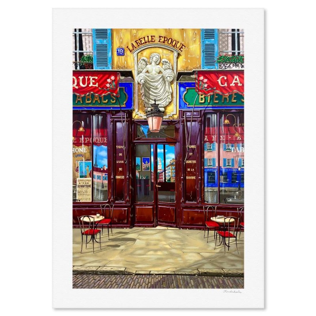 Liudmila Kondakova, "La Belle Epoque (Paris Days and Nights)" Limited Edition Serigraph, Numbered: La Belle Epoque (Paris Days and Nights) is a limited edition serigraph on paper by Liudmila Kondakova, hand signed by the artist. Includes Letter of Authenticity. Measures approx. 35" x 25" (border), 