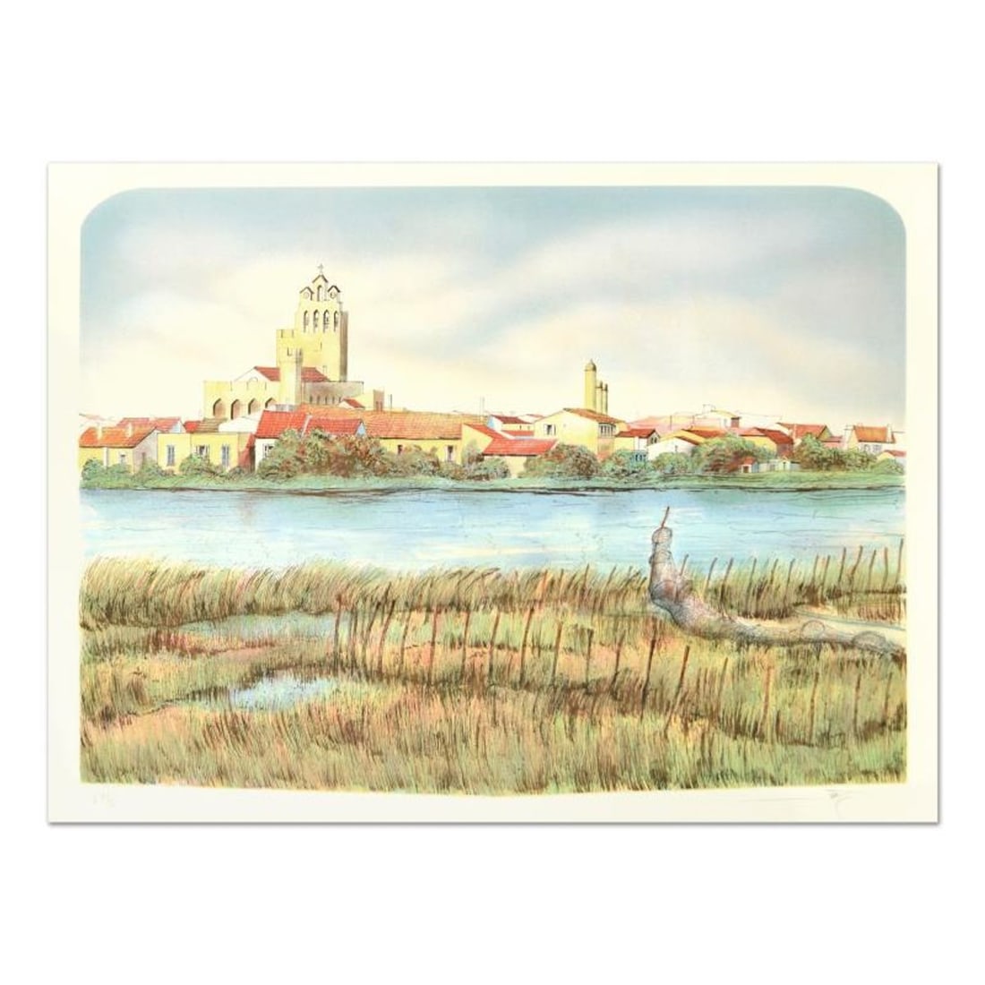 Rolf Rafflewski, "Les Saintes Mariel" Limited Edition Lithograph, Numbered and Hand Signed.: Les Saintes Mariel is a limited edition lithograph on paper by Rolf Rafflewski, numbered and hand signed by the artist! Measures approx. 29.5" x 21" (border). 27" x 20" (image). Reference#: 93272.
