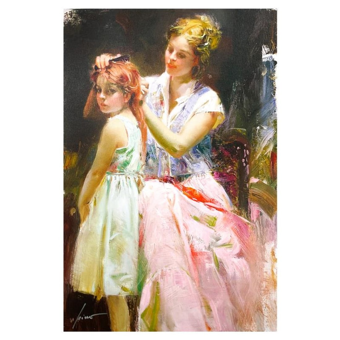 Pino (1939-2010) "Legacy" Limited Edition on Canvas, Numbered and Hand Signed with Certificate of: Legacy is a limited edition giclee on canvas by Pino (1939-2010), numbered and hand signed by the artist. Includes Certificate of Authenticity. Measures approx. 30" x 20" (image). Reference#: 93151.