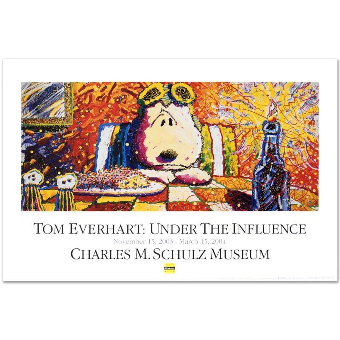 Last Supper Fine Art Poster by Renowned Charles Schulz Protege Tom Everhart.: Last Supper is a Fine Art Poster on paper, by Tom Everhart. Measures approx. 36" x 24" (with border), 32" x 20.5" (image with text). Reference#: 90406.