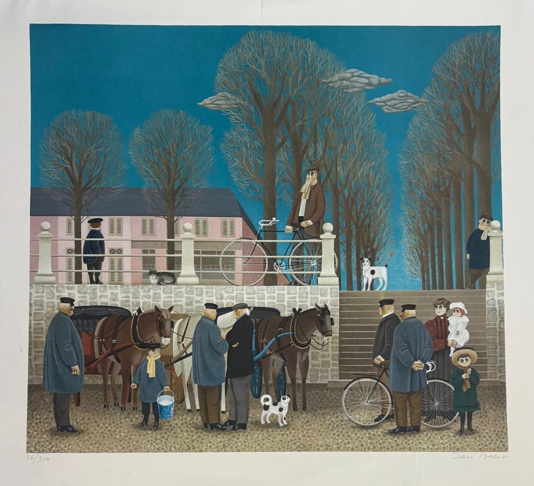 Jan Ballet- Lithograph on paper: Artist: Jan Ballet. Medium: Lithograph on paper. Size: 20" x 24". Signature: Hand Signed and numered. Additional: This item has handling marks sold as his. Reference#: 94149.