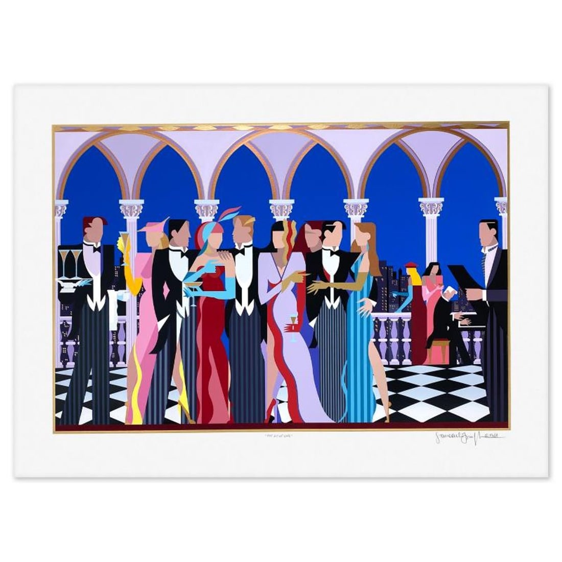 Giancarlo Impiglia, "The Joy Of Life" Limited Edition Serigraph, Numbered and Hand Signed with: The Joy Of Life is a limited edition serigraph on paper by Giancarlo Impiglia, numbered and hand signed with a Letter of Authenticity. Measures approx. 28.5" x 38.5" (border), 22.5" x 32.5" (image). R