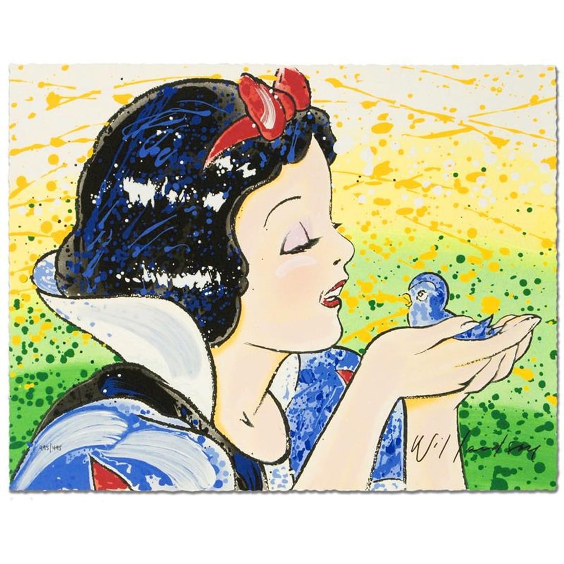 David Willardson, "A Fine Feathered Friend" Hand Signed Limited Edition Disney Serigraph with Letter: A Fine Feathered Friend is a Disney Fine Art limited edition serigraph on deckle-edge paper by David Willardson. The piece is numbered and hand signed by the artist. Includes Certificate of Authentici