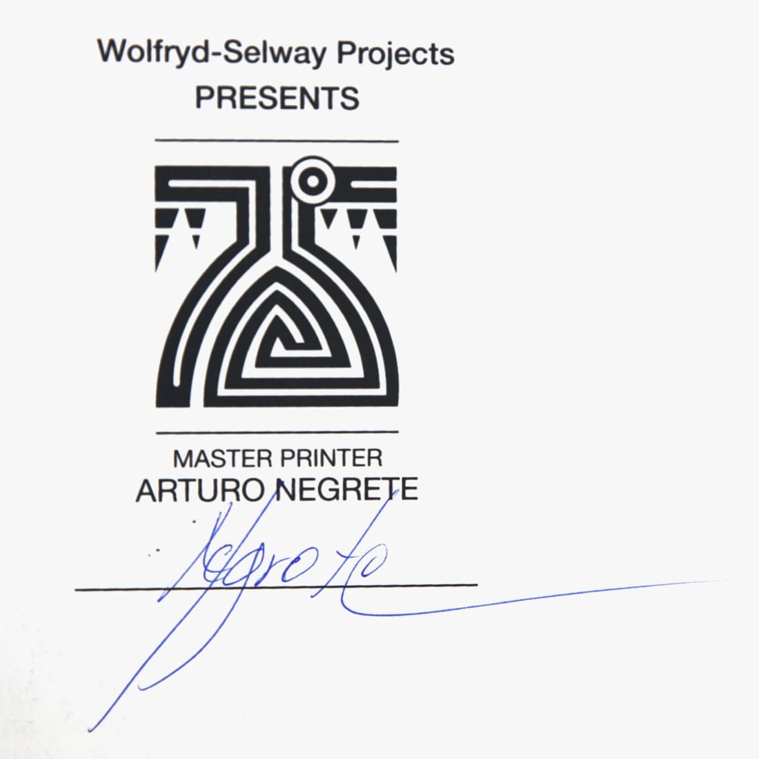Wolfryd-Selway Projects- Silkscreen - 2