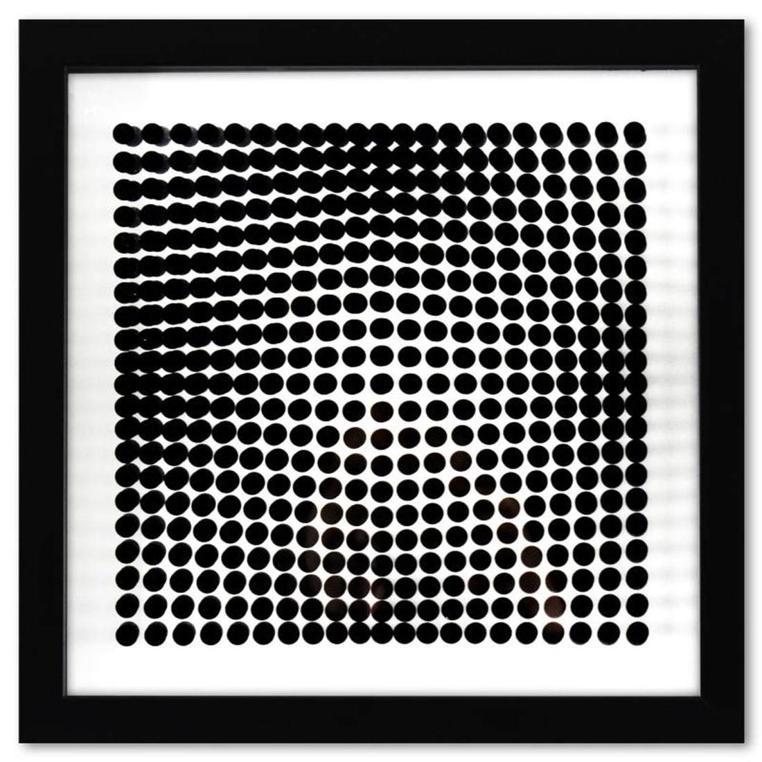 Victor Vasarely (1908-1997), "Trois Dimensions Optique de la serie Cinetiques" Framed 1973: Trois Dimensions Optique de la serie Cinetiques is a dimensional artwork, published in 1973, by Victor Vasarely (1908-1997). This piece comes custom framed. This piece comes with a catalogue raisonne 