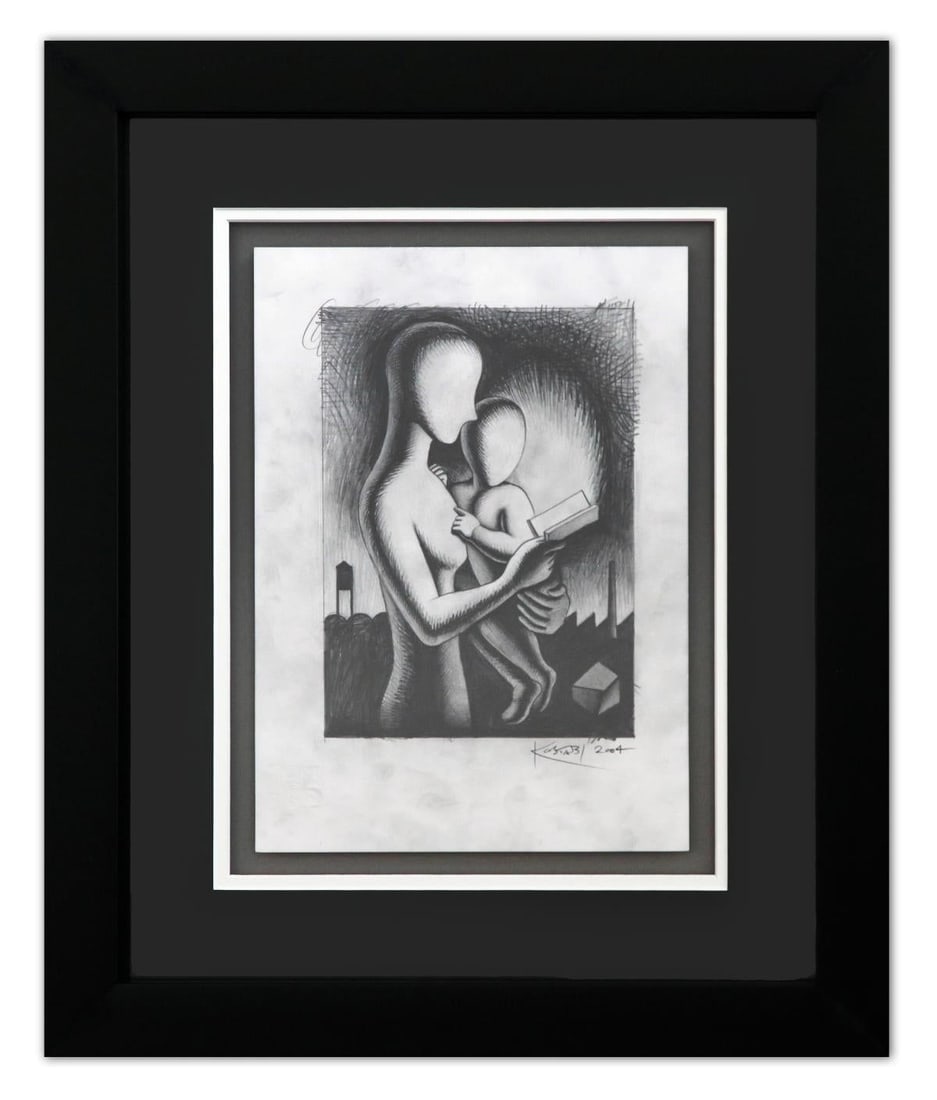 Mark Kostabi- Original Drawing on Paper "The Shape of Things to Come": Artist: Mark Kostabi. Medium: Original Drawing on Paper. Title: The Shape of Things to Come. Size: 14" x 11". Measures approx. 22" x 18" (framed). Signature: Hand Signed by the artist. Certificate of 