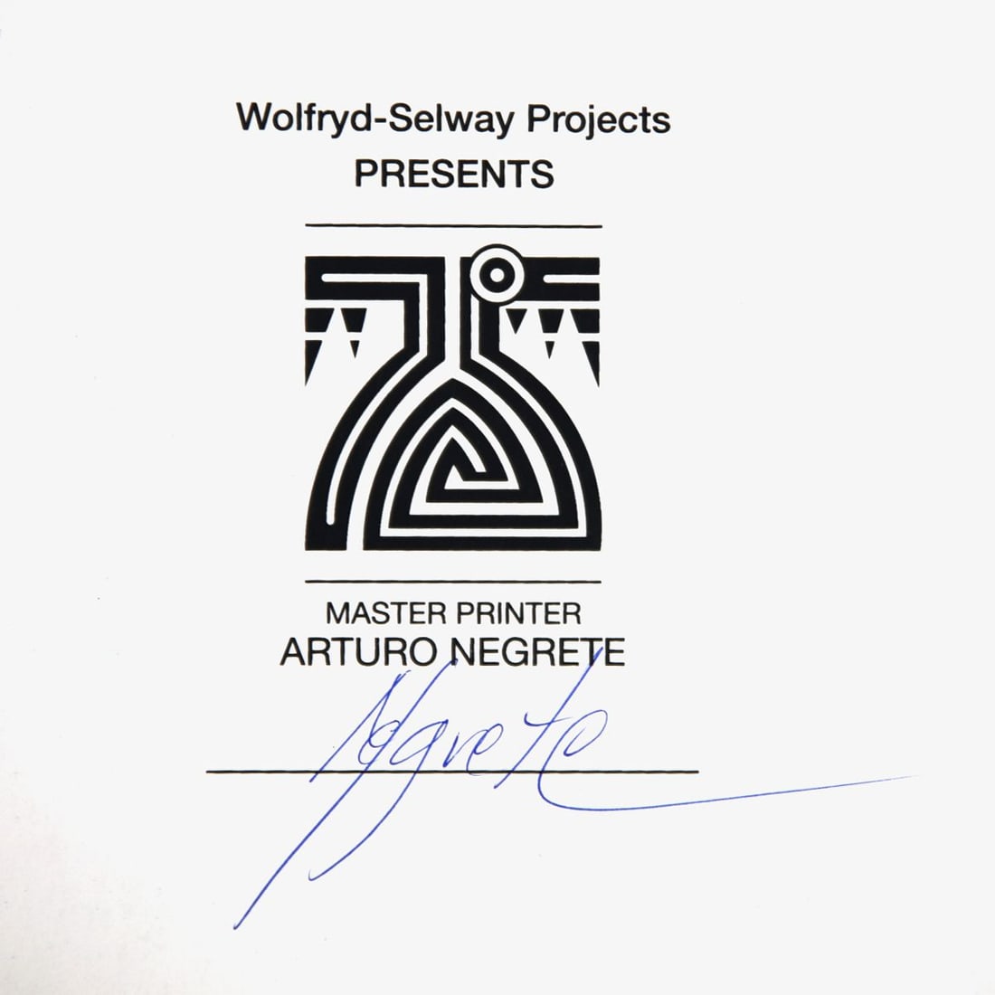 Wolfryd-Selway Projects- Silkscreen - 2