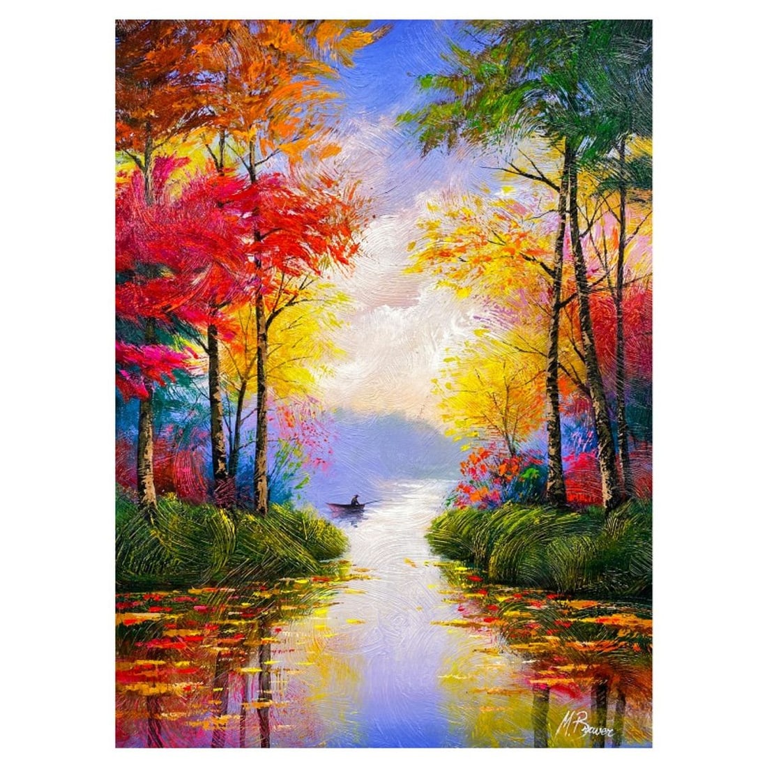 Mark Braver, Original Acrylic Painting on Canvas, Hand Signed with Letter of Authenticity.: This is an original acrylic painting on canvas by Mark Braver, hand signed by the artist. Includes Letter of Authenticity. Measures approx. 24" x 18" (image).