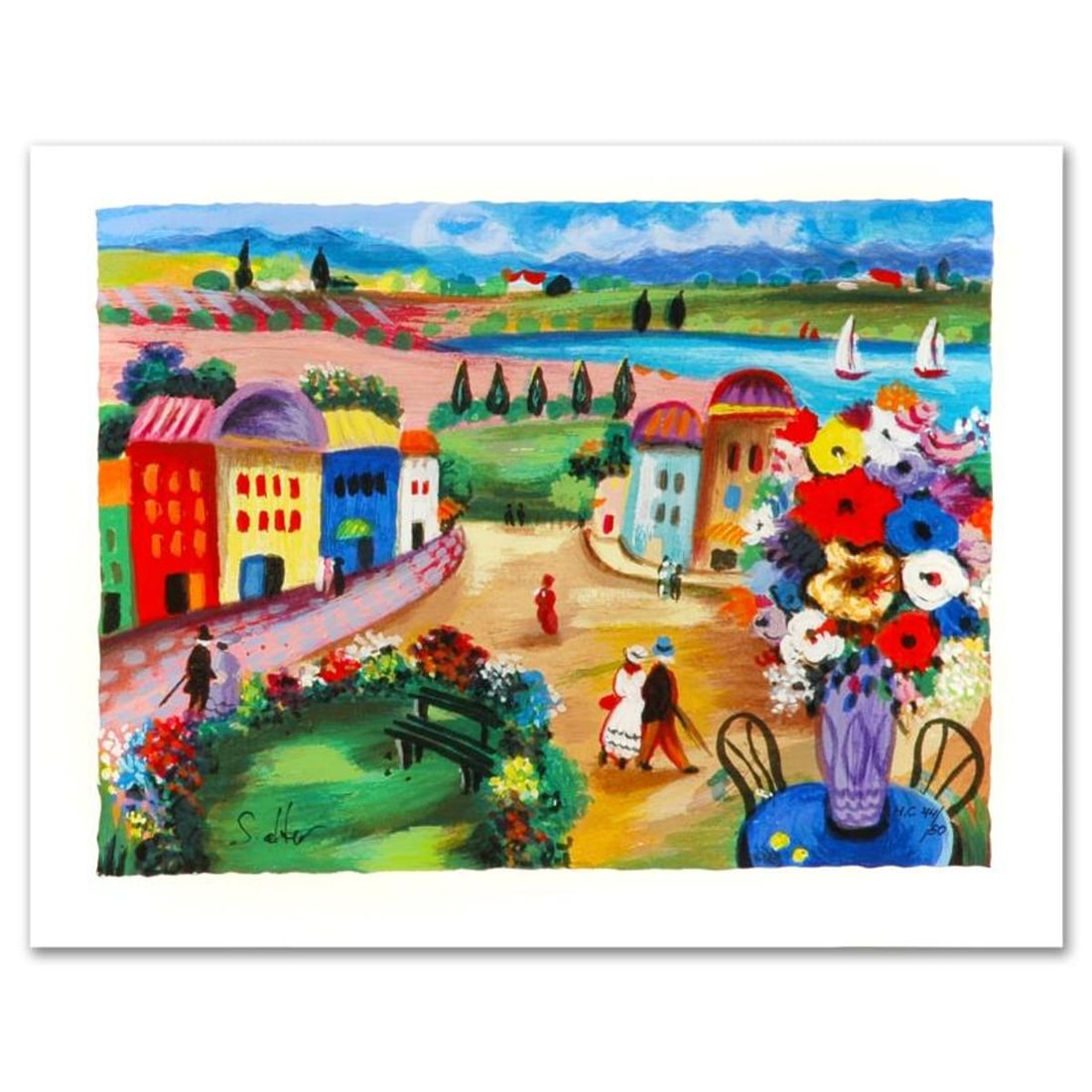 Shlomo Alter (1936-2021), "Spring Day" Limited Edition Serigraph, Numbered and Hand Signed with (1 of 2)
