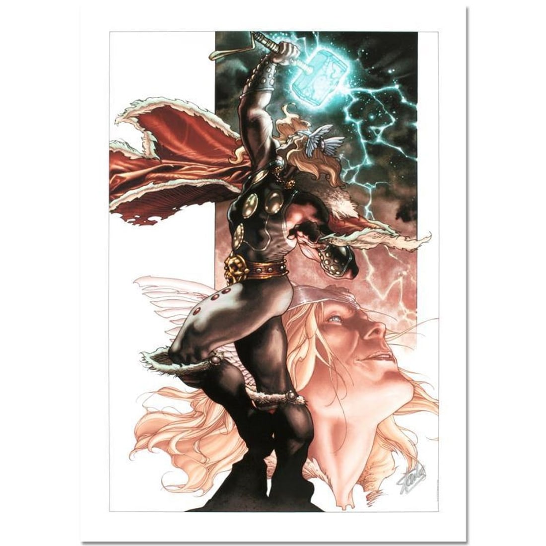Stan Lee Signed, Marvel Comics Limited Edition Canvas 8/10 "Thor: For Asgard #3" with Certificate of: Thor: For Asgard #3 is a limited edition giclee on canvas with art by Simone Bianchi. Officially licensed by Marvel, this piece is numbered 8/10 and hand signed by creative legend Stan Lee (1922-2018)