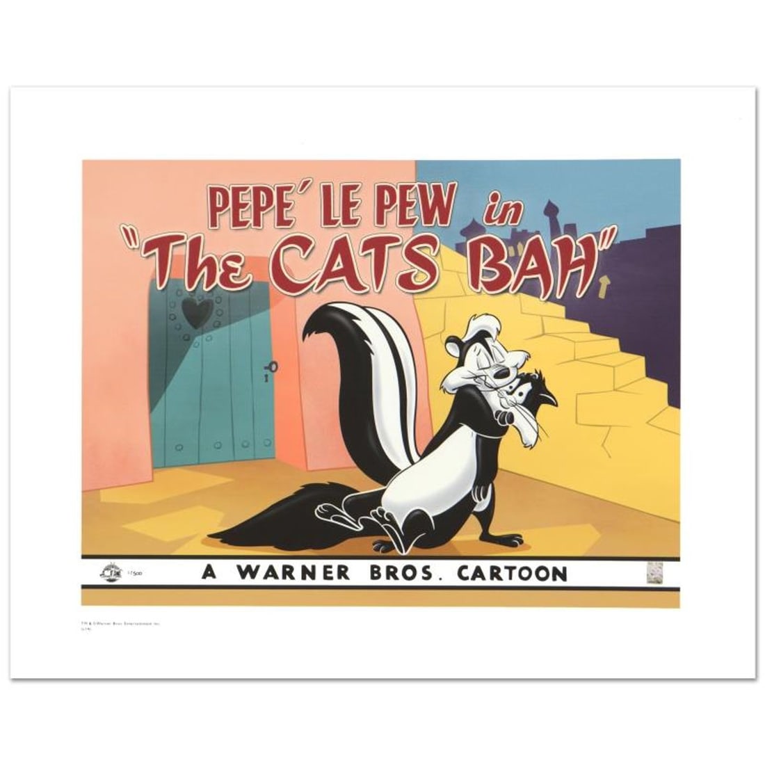Cats-Bah Limited Edition Giclee from Warner Bros., Numbered with Hologram Seal and Certificate of: Cats-Bah is a limited edition giclee on paper from Warner Bros., numbered with hologram seal of Authenticity. This image was originally used as a "lobby card" displayed in theater lobbies to
