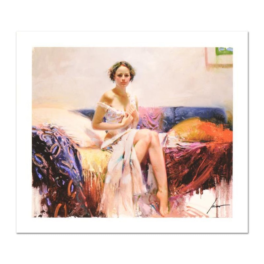 Pino (1939-2010) "Sweet Sensation" Limited Edition Giclee. Numbered and Hand Signed; Certificate of: Sweet Sensation is a limited edition giclee on paper by Pino (1939-2010). The piece comes numbered and is hand signed by the artist. Includes Certificate of Authenticity. Measures approximately 15 x 1