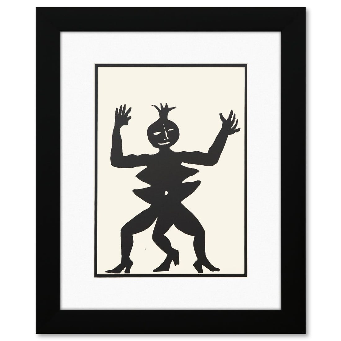 Alexander Calder- Lithograph "DLM212 - MAMA CITRON": Artist: Alexander Calder. Medium: Lithograph. Title: DLM212 - MAMA CITRON. Size: 15" x 11". Measures approx. 23" x 19" (framed). Certificate of Authenticity: Is included. Reference#: 45394.
