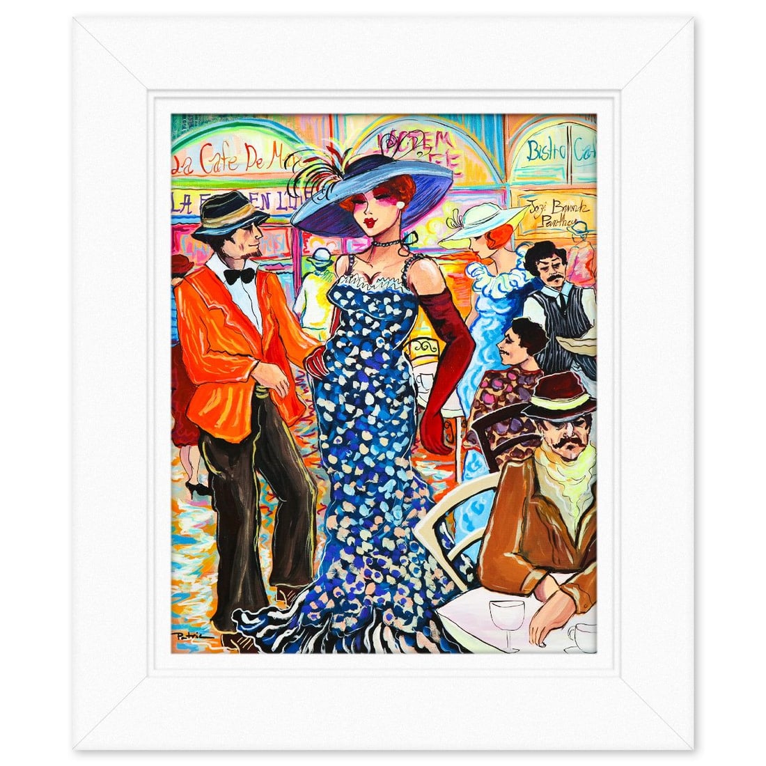 Patricia Govezensky- Original Acrylic on Canvas "A Symphony of Color": Artist: Patricia Govezensky. Medium: Original Acrylic on Canvas. Title: A Symphony of Color. Size: 20" x 16". Measures approx. 26.5" x 22.5" (framed). Signature: Hand signed by the artist. Certificate