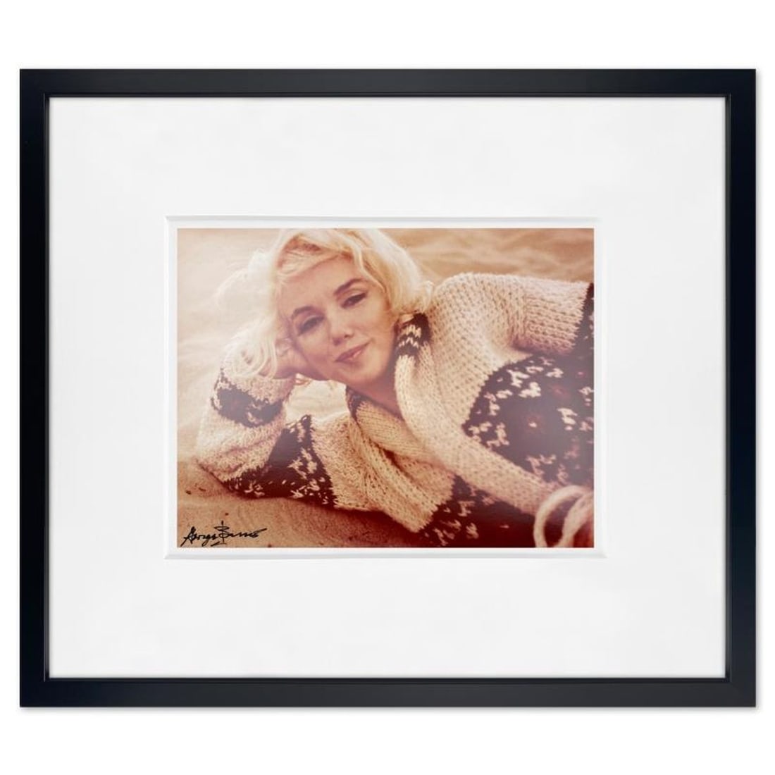 George Barris (1922-2016), "Marilyn Monroe: The Last Shoot" Framed Photograph Printed from the: Marilyn Monroe: The Last Shoot is a photograph printed from the original negative taken by George Barris (1922-2016). This photo is part of a series entitled "The Last Photos" which were taken in 1962