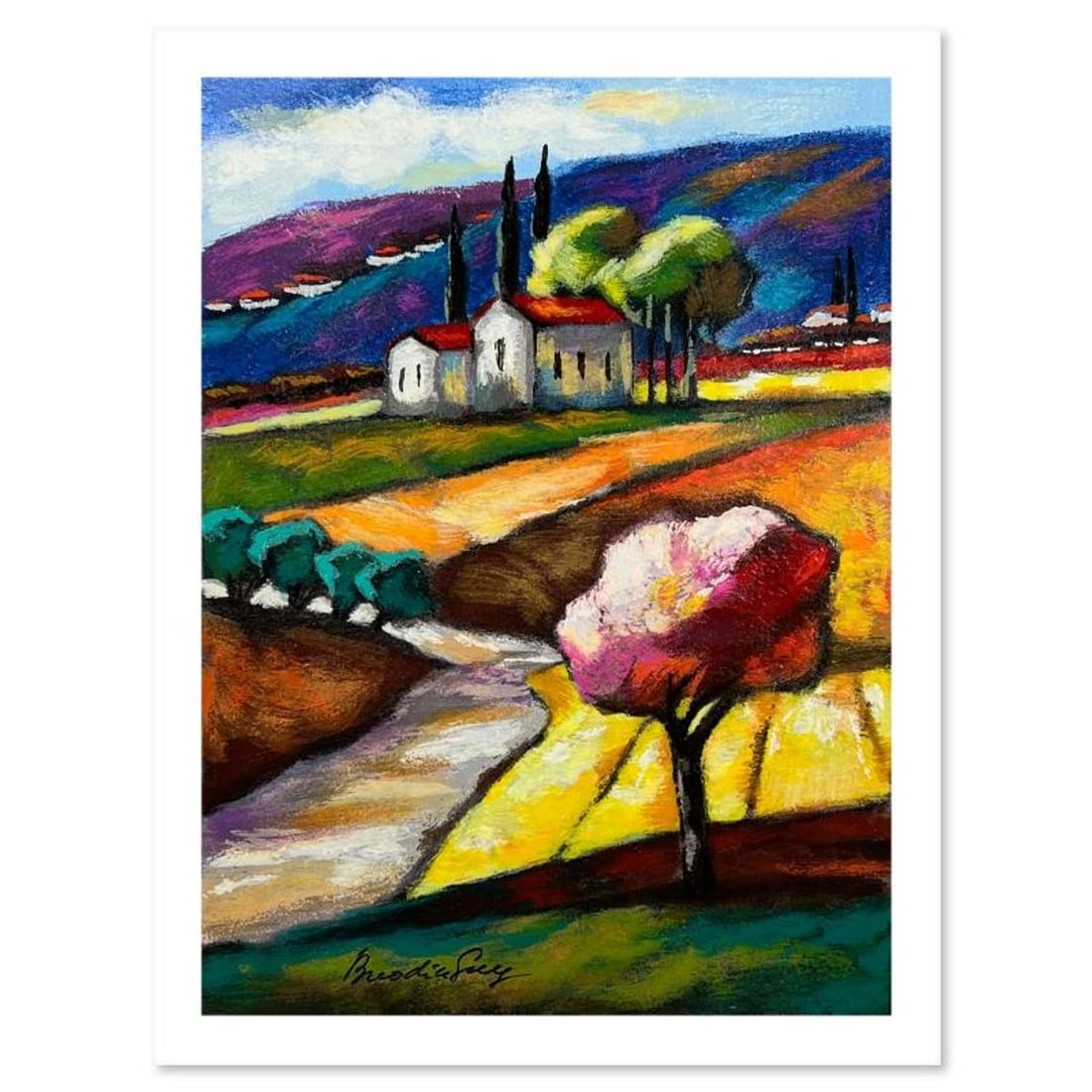 Slava Brodinsky, Hand Signed, Numbered Limited Edition with Letter of Authenticity.: This is a limited edition on paper by Slava Brodinsky. The piece comes hand signed by the artist, numbered, and with a letter of authenticity. Measures approximately 12.5" x 9". Reference#: 89968.
