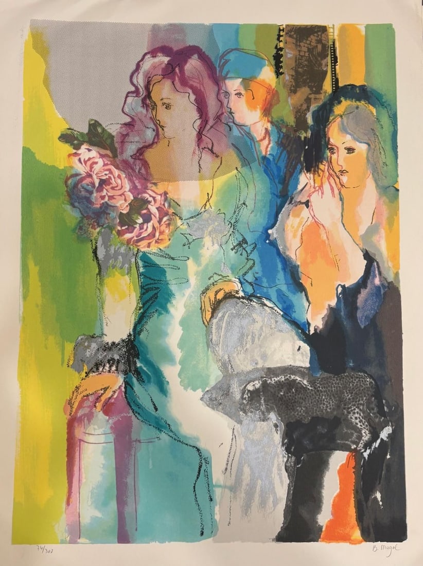 Batia Magal- Lithograph on paper: Artist: Batia Magal. Medium: Lithograph on paper. Size: 20" x 30". Signature: Hand Signed and numered.