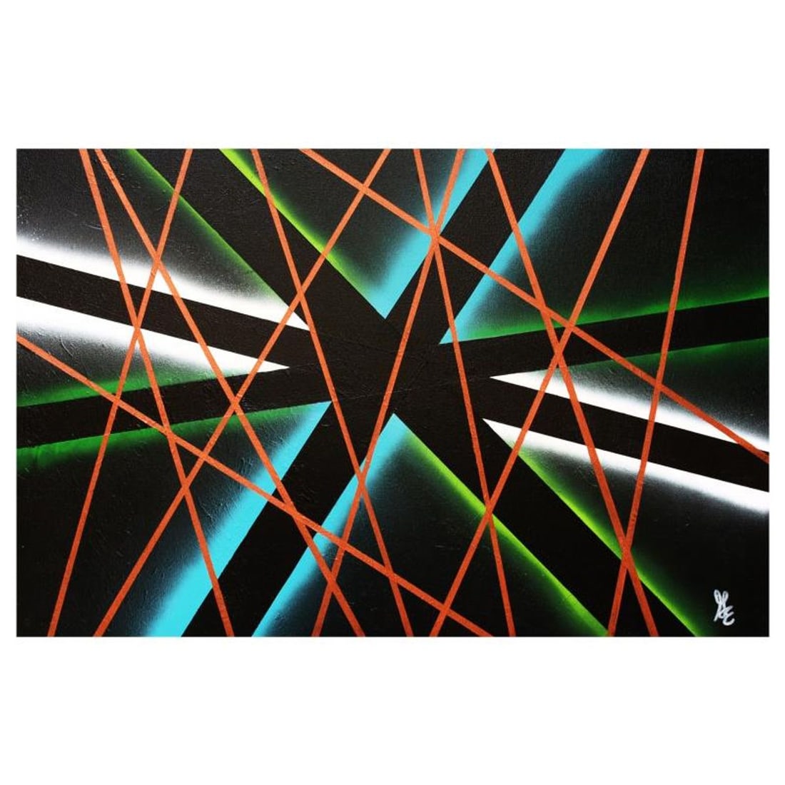 George Marlowe (d. 2026), "Making Connections" Original Acrylic Painting on Gallery Wrapped Canvas,: Making Connections is an original acrylic painting on canvas by George Marlowe, hand signed by the artist. This piece comes gallery wrapped. Includes Letter of Authenticity. Measures approx. 36" x 24"