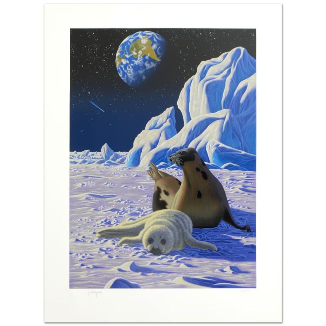 William Schimmel, "The End of Innocence" Limited Edition Serigraph, Numbered and Hand Signed with: The End of Innocence is a limited edition serigraph on paper by William Schimmel, numbered and hand signed by the artist! Includes Certificate of Authenticity! Measures approx. 27.5" x 36.5" (with bor