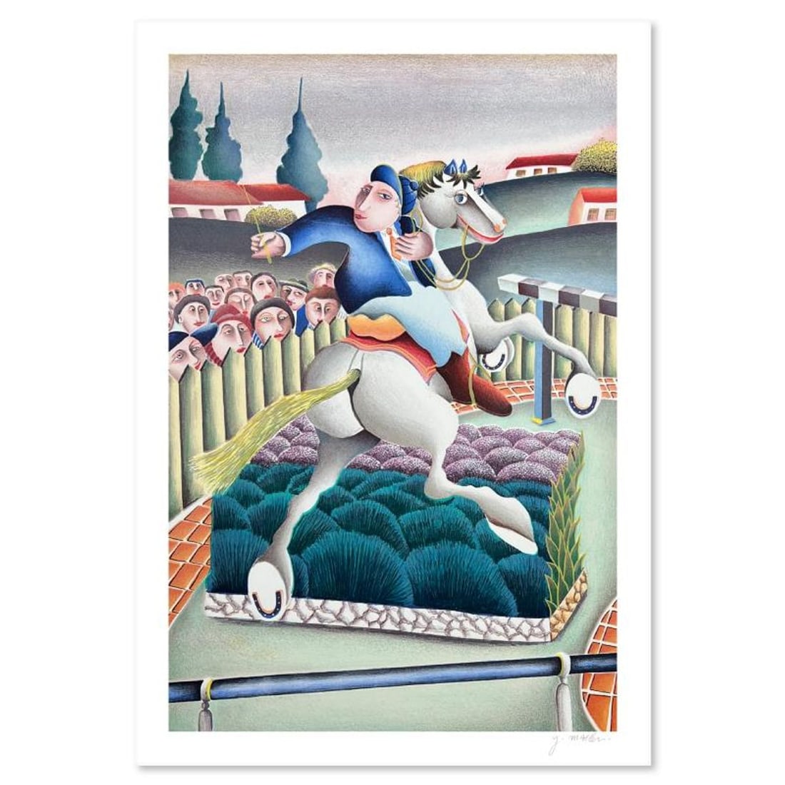 Yuval Mahler, Limited Edition Serigraph, Hand Signed and Numbered with Letter of Authenticity.: This is a limited edition serigraph on paper by Yuval Mahler. The piece comes hand signed by the artist, numbered, and with a letter of authenticity. Measures approximately 19" x 13". Reference#: 9171