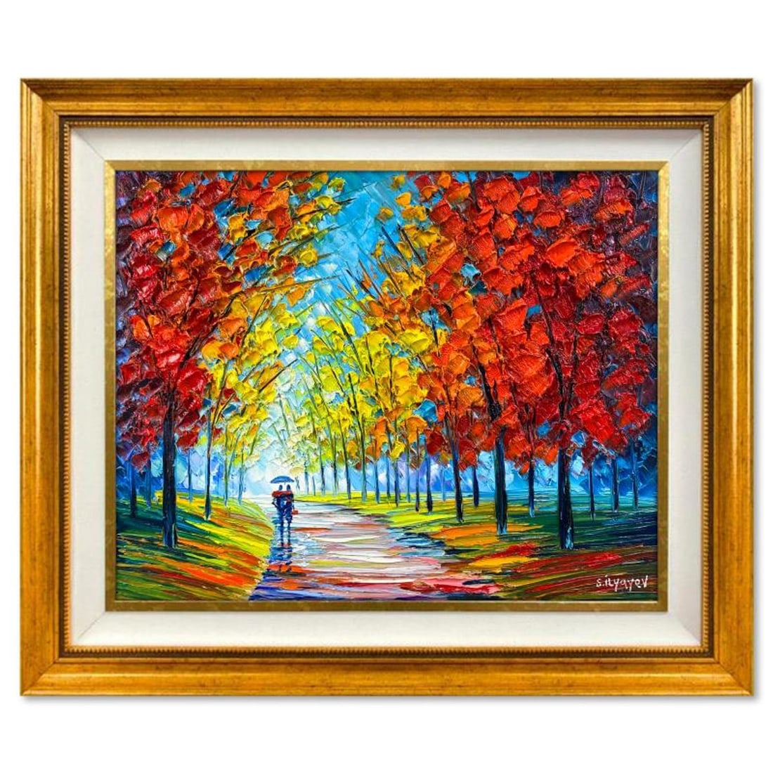 Slava Ilyayev, Framed Original Oil Painting on Canvas, Hand Signed with Letter of Authenticity.: This is an original oil painting on canvas by Slava Ilyayev, hand signed by the artist. This piece comes custom framed. Includes Letter of Authenticity. Measures approx. 22.5" x 26.5" (frame), 15.5" x