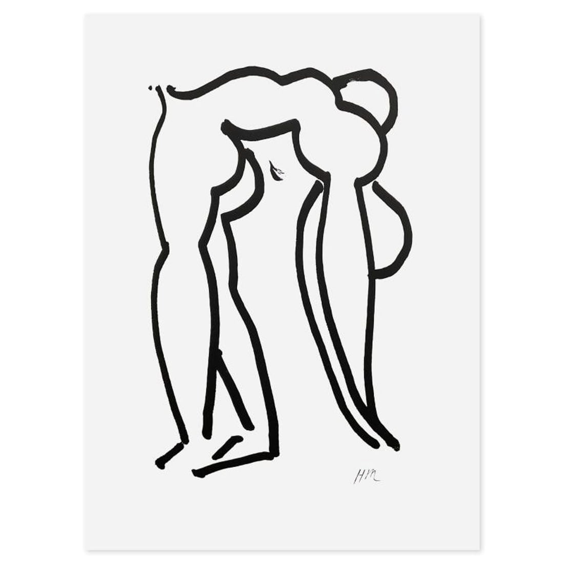 Henri Matisse 1869-1954 (After), "L'Acrobate" Limited Edition Lithograph with Certificate of: L'Acrobate is a limited edition lithograph by Henri Matisse (1869-1954) bearing the plate signature of the artist. This piece comes from an edition of 200 authorized by the Matisse Estate; the edition