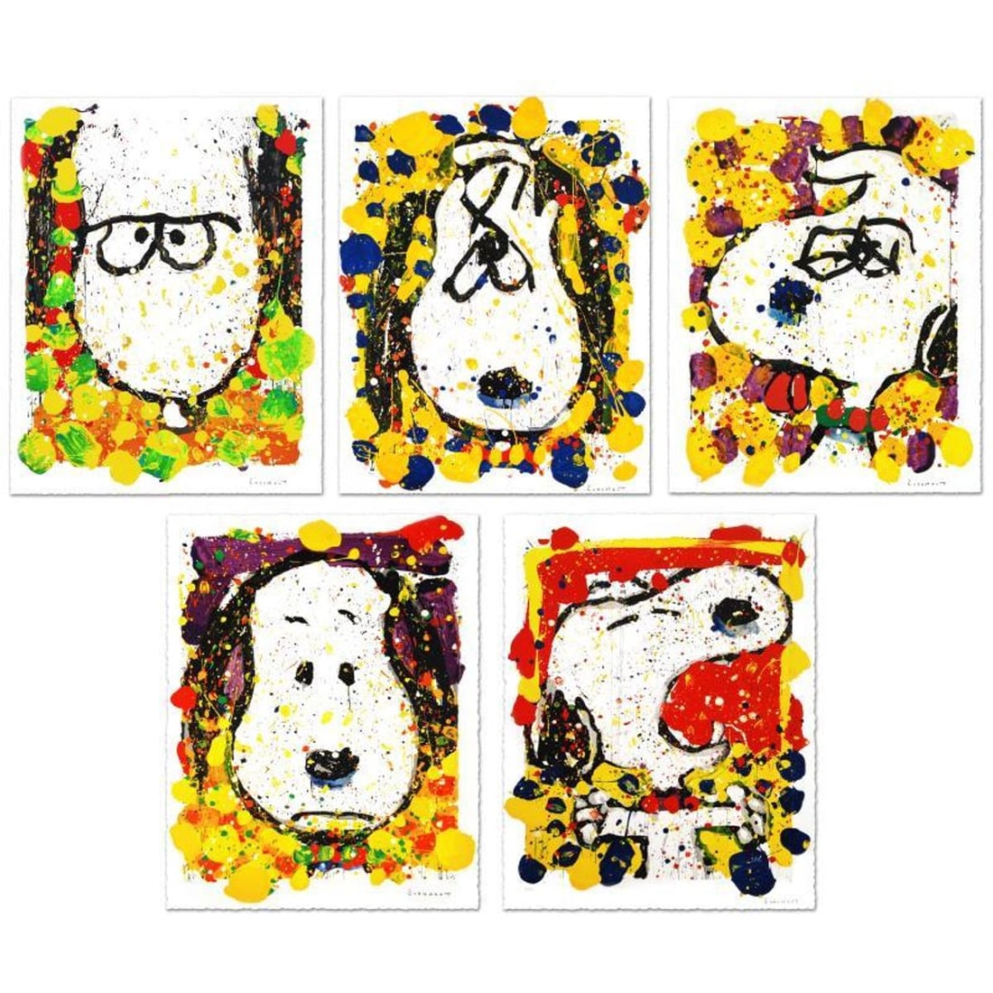 Squeeze The Days (Monday Through Friday) Suite of Five Limited Edition Hand Pulled Original: Squeeze The Days - Monday, Tuesday Wednesday, Thursday and Friday is Suite of Five limited edition hand pulled original lithographs on museum quality deckle-edge paper, all numbered out of 500 and han