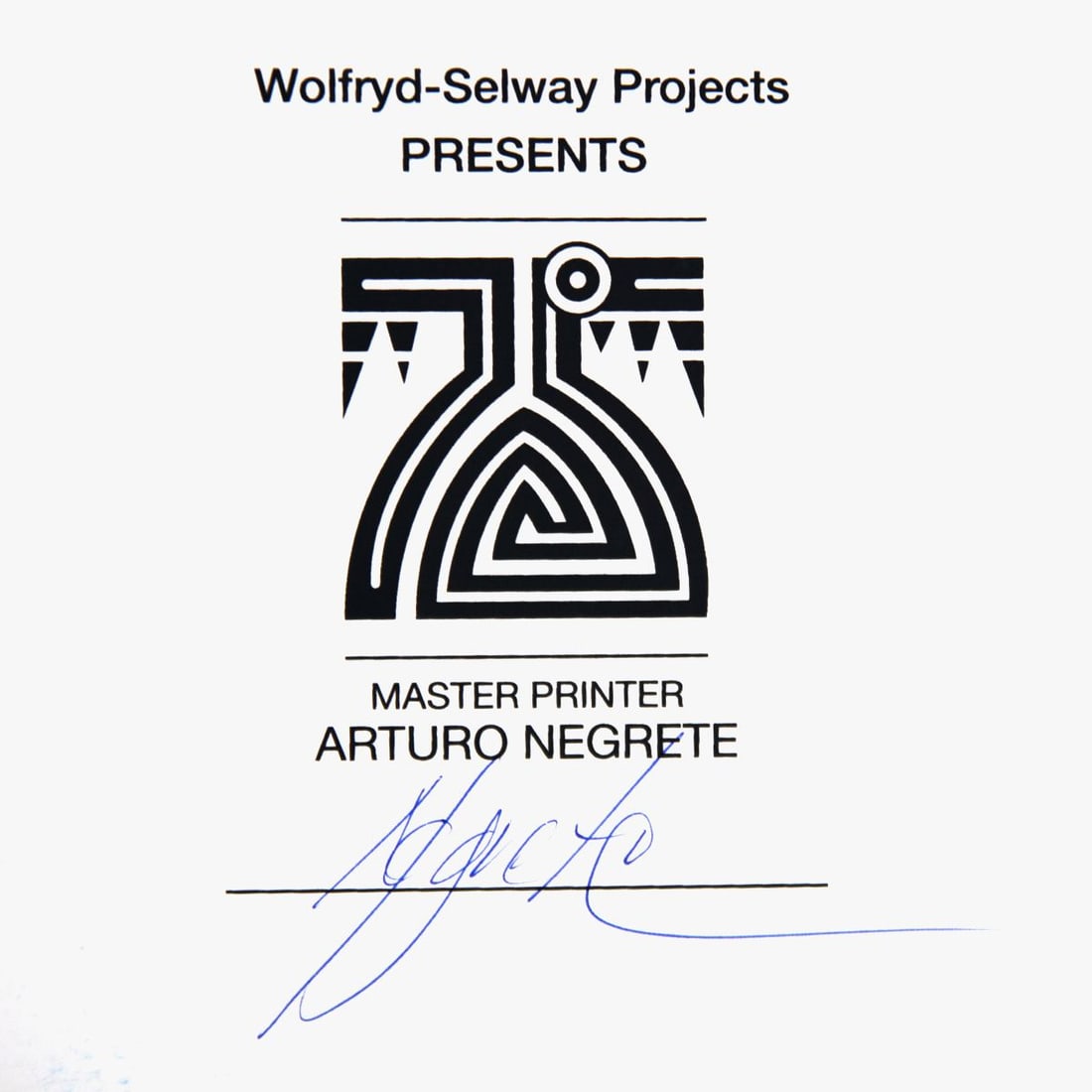 Wolfryd-Selway Projects- Silkscreen - 2