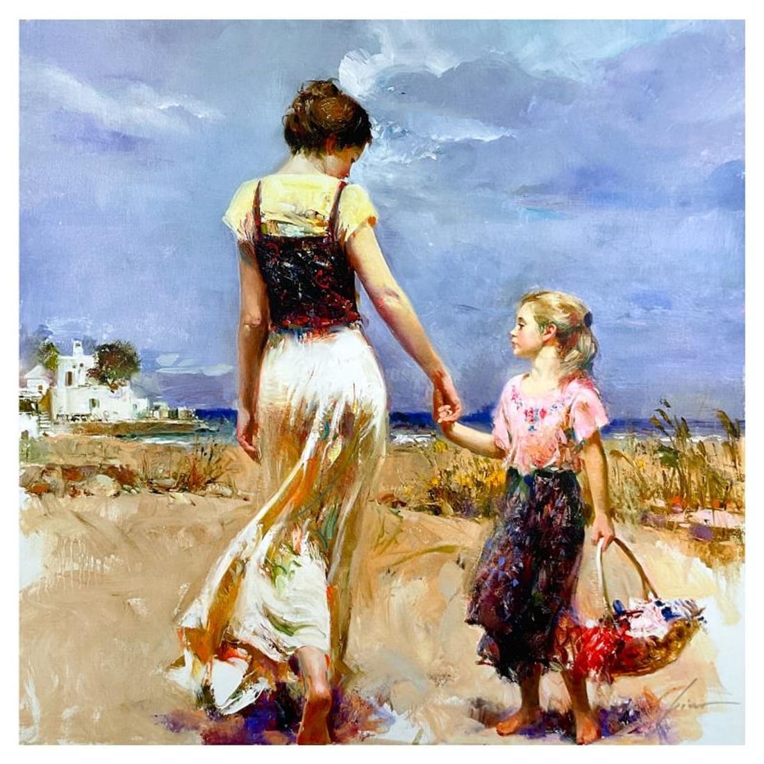 Pino (1939-2010), "Lets Go Home" Limited Edition on Canvas, Numbered and Hand Signed with: Lets Go Home is a limited edition giclee on canvas by Pino (1939-2010), numbered and hand signed by the artist. Includes Certificate of Authenticity. Measures approx. 30" x 30" (image). Reference#: 93