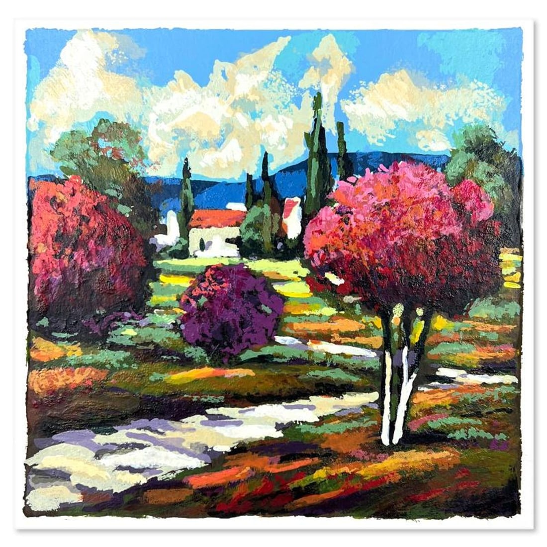 Mark Braver, Limited Edition Serigraph, Hand Signed and Numbered with Letter of Authenticity.: This is a limited edition serigraph on paper by Mark Braver. The piece comes hand signed by the artist, numbered, and with a letter of authenticity. Measures approximately 12" x 10". Reference#: